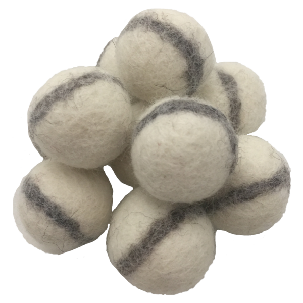 Papoose Toys Papoose Toys White Felt Balls 3,5 cm 20