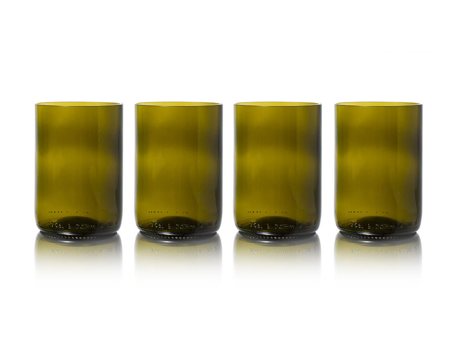 Rebottled Rebottled Glass 4-Pack Olive