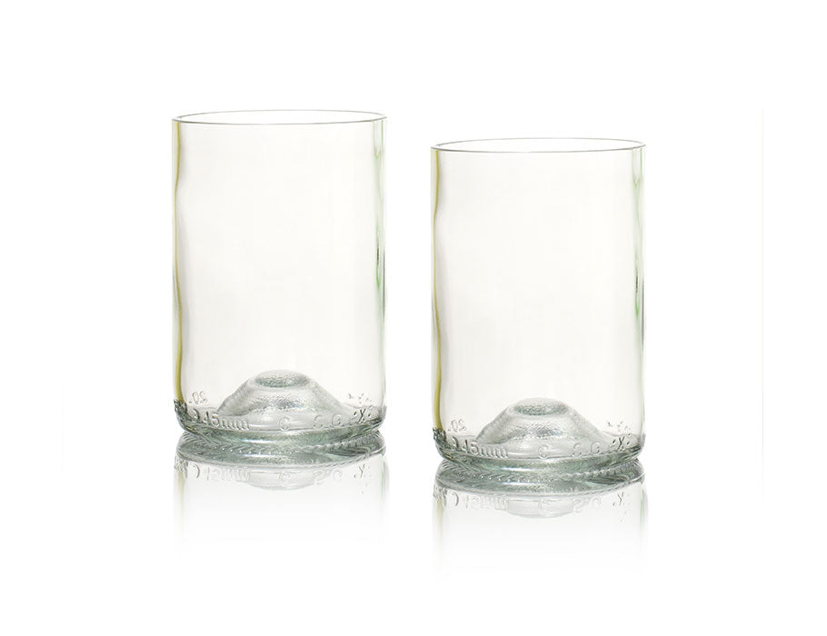 Abgebildete abgebildete Glas 2-Pack klar