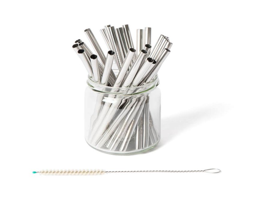 Eco-Brotbox straws stainless steel 25 pcs. 15 cm