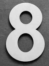 Brandless stainless steel house number 8