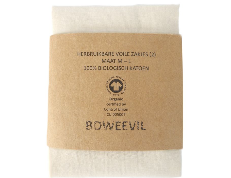 Bowevil Sandwich Bags Voile 2 pieces: SIZE M + L