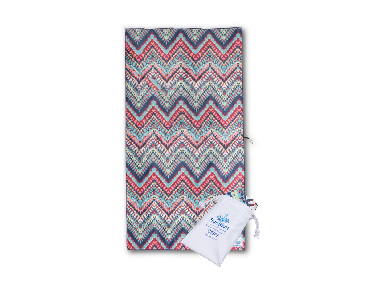 Soobluu beaches Bath towel Chevron 100x160cm