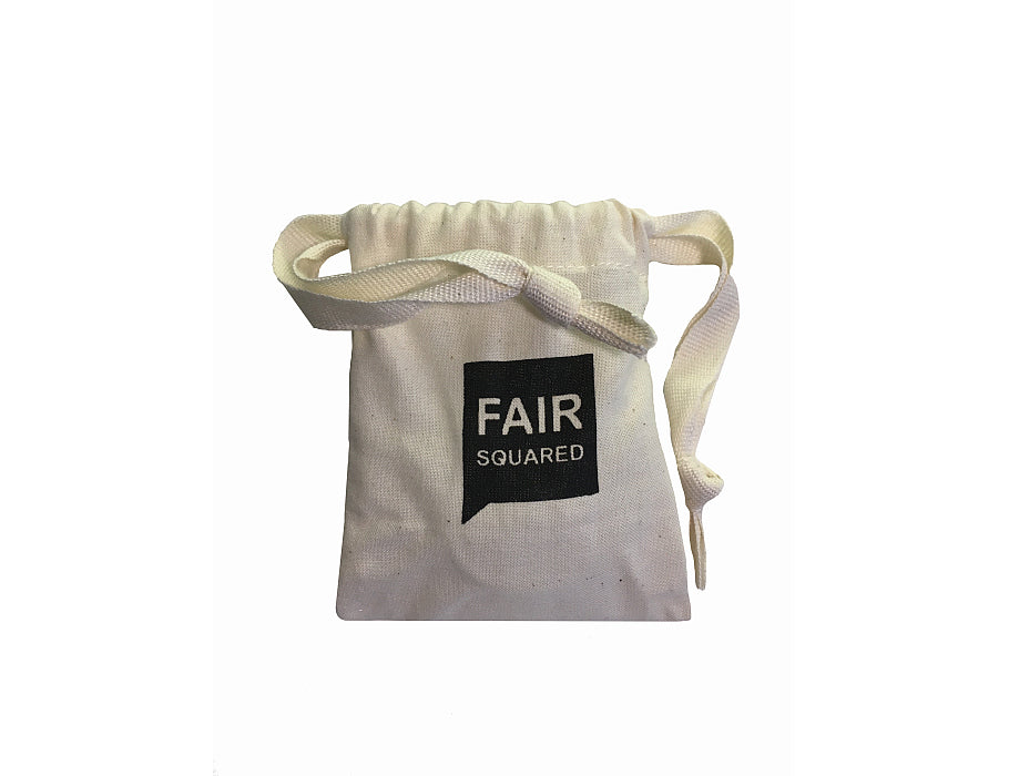 Fair Squared Cotton soap bag